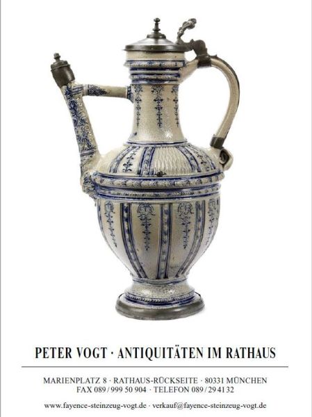 Peter Vogt Munich Fayence Stoneware catalogue 2023