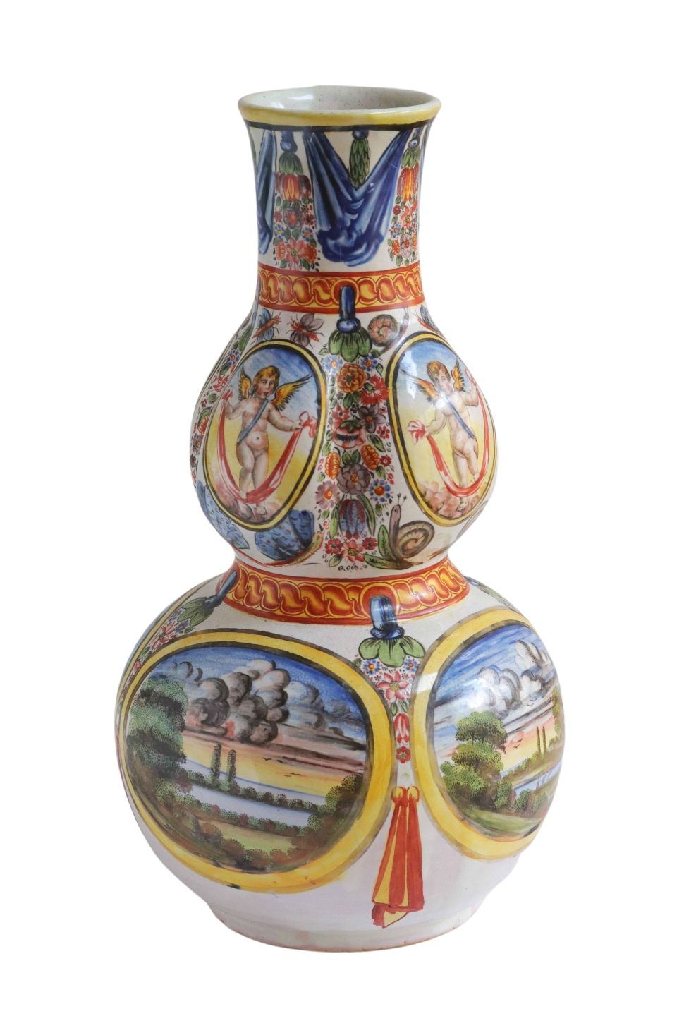 hausmaler-vase-fayence-engel-landschaft-sueddeutsch-1700